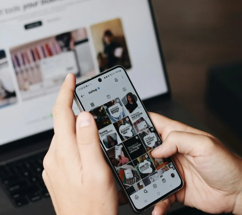 Instagram feed displayed on a smartphone
